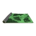 thumbnail image 2 of Ahgly Company Indoor Round Abstract Emerald Green Modern Area Rugs, 3' Round, 2 of 4