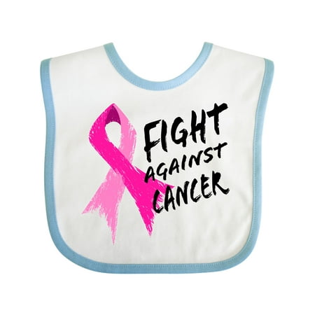 

Inktastic Fight Against Cancer Breast Cancer Awareness Gift Baby Boy or Baby Girl Bib