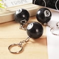 thumbnail image 2 of Llavero con bola 8, llavero creativo, colgante, llavero de billar, llaveros, llaveros, accesorios, 2 of 5