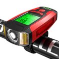 thumbnail image 1 of Bike Lights LEDs Cycling Headlight with 130dB Horn Bike Speedometer Speaker Calorie Counter USB Rechargeable 5 Light Modes for Outdoor Riding Cycling, 1 of 8