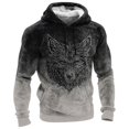 thumbnail image 5 of Telankuip Wolf Graphic Hoodies for Men Winter Flannel Warm Cozy Long Sleeve Drawstring Hooded Sweatshirts Retro Wild Animals Printed Soft Casual Pullover Tops with Pocket B-Grey XXXXXXL, 5 of 8