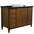 thumbnail image 6 of Bellaterra Home 400901-49S-WA-BGRD 49 in. Single Round Sink Vanity with Galaxy Granite Top, Walnut & Black, 6 of 11