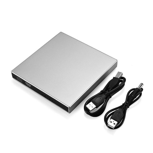 ABS USB 2.0 & Lecteur de Lecture Externe Combo Lecteur DVD CD-RW Graveur CD+-RW DVD ROM Portable Lecteur DVD Externe pour Ordinateur Portable PC, Facile à Installer