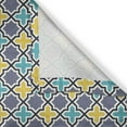 thumbnail image 5 of Ambesonne Trellis Grommet Curtain, Antique Retro Pattern, 50" x 84", Purple Yellow Sky Blue, 5 of 6