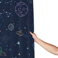 thumbnail image 6 of DouZhe Outer Space Planet Stars Pattern Shower Curtain, Waterproof Bath Curtains for Bathroom Decorations, 72 x 72 inches, 6 of 7