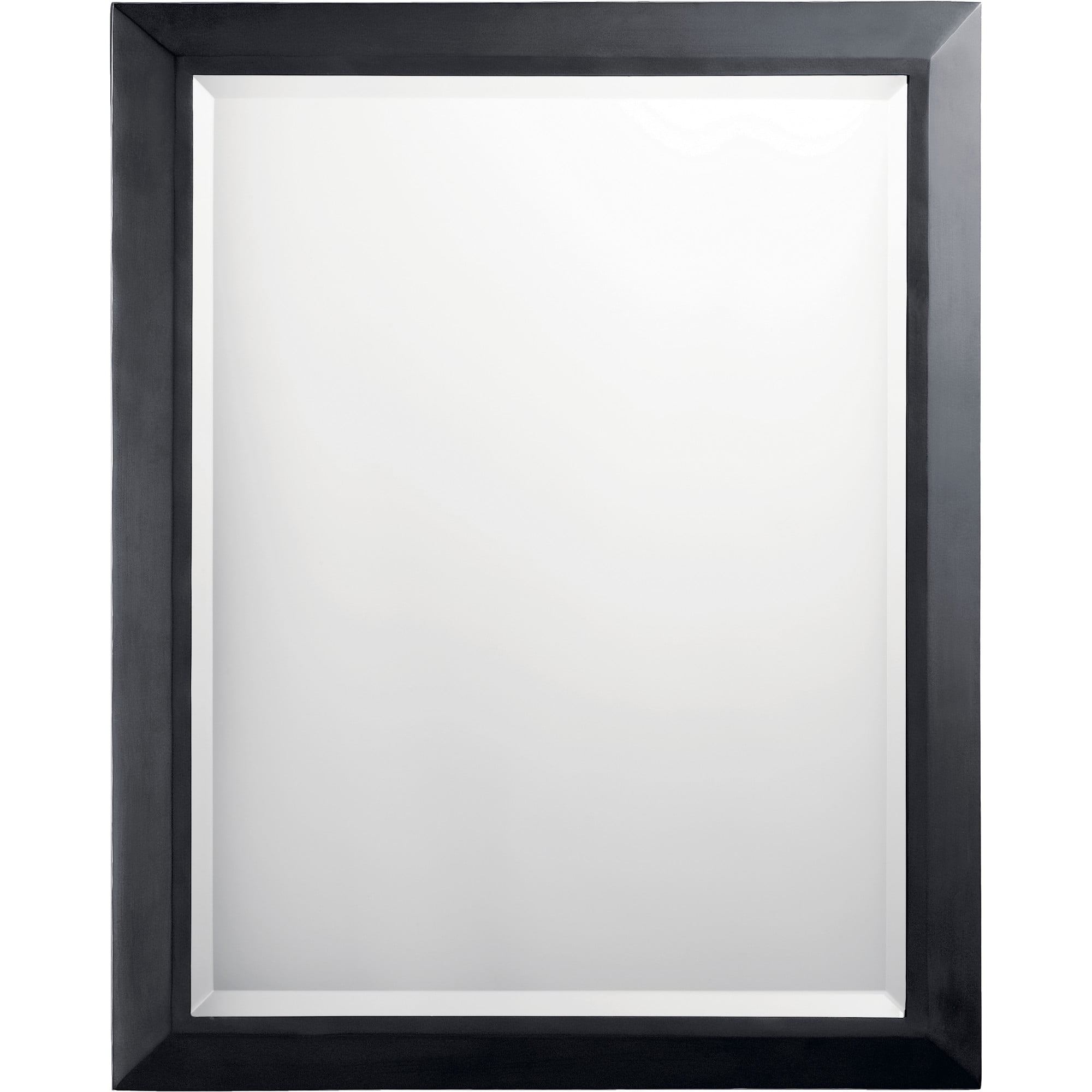 black frame accent mirror