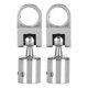 thumbnail image 4 of 2 piezas de herrajes de acero inoxidable para embarcaciones, 25 mm/0,98 pulgadas, toboganes superiores giratorios de grado marino con soporte de tapa, 4 of 8