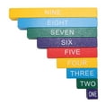Montessori Colored Decimal Bar Educationl Wooden Teaching Aids for