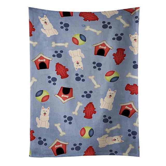 Carolines Treasures BB2658KTWL Dog House Collection White German Shepherd Kitchen Towel