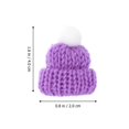 thumbnail image 3 of Sombrero de Navidad de 10 piezas, Mini gorro de punto de Papá Noel, artesanía Diy, gorros de punto, adorno de botella, decoración de Navidad y Año Nuevo, 3 of 4