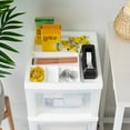 thumbnail image 5 of IRIS 3-Drawer Storage Cart with Organizer Top with Wheels, Plastic, White, 5 of 10