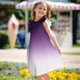 thumbnail image 2 of Girls Summer Sundress Summer Gradient Dress Sleeveless Casual Sundress with Ruffle Sleeves Soft and Breathable Fabric for Kids ,Sie:130, 2 of 8