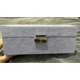 thumbnail image 4 of 2 Layers Jewelry Organizer Box Display Storage Case with Lock Suede Portable Leather Jewelry Box for Storing Watch, Earring, Ring, Chain, Bracelet Purple, 4 of 6