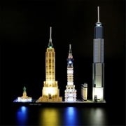 LIGHTAILING Led Lighting Set for New York City Building Blocks Model, Compatible with Legos 21028(Not Include the Building Set)