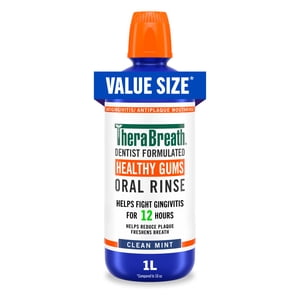 TheraBreath Healthy Gums Oral Rinse, Antigingivitis, 1 Liter