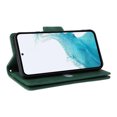 thumbnail image 4 of Allytech Samsung Galaxy A54 5G Wallet Case with Zipper Pocket, Luxury PU Leather Flip Cover with Card Slots & Wrist Strap, Shockproof Kickstand Magnetic Buckle Protective Case for Women Men, Green, 4 of 15