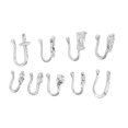thumbnail image 2 of Oubit No Piercing Nose Clip Kit,9 Pcs Fake Nose Non Piercing Fake Nose Rings Fake Nose Studs Leading Edge Technology, 2 of 9