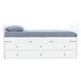 thumbnail image 3 of OS Home and Office Furniture Model 0235-K12-R-KD Twin Rake Bed with 12 Drawers in White, 3 of 6