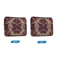 thumbnail image 7 of FORMRS 13-13.3 inch Laptop Sleeve Case Soft Carrying Quilted Computer Bag Cover, Gold Abstract Pattern, 7 of 7