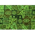 thumbnail image 1 of Ahgly Company Indoor Rectangle Abstract Green Modern Area Rugs, 2' x 5', 1 of 4