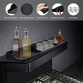thumbnail image 2 of Casewin Stove Top Shelf Magnetic, Silicone Spice Rack Over Stove Shelf Back of Stove Flat, 30 Inch Magnet Top of Stove Kitchen Shelf Stove Organizer Above Stovetop Storage-Black, 2 of 8