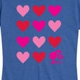 thumbnail image 3 of Barbie -  Heart Grid - Women's Short Sleeve Graphic T-Shirt, 3 of 5