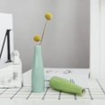 thumbnail image 5 of ABPETE Small Ceramic Vase Set of 2 Flower Bud Vases Modern Minimalist Vase Mini Table Floral Vase Flower Arrangement for Home Living Room Office Centerpiece Decor 5 inch Green, 5 of 9