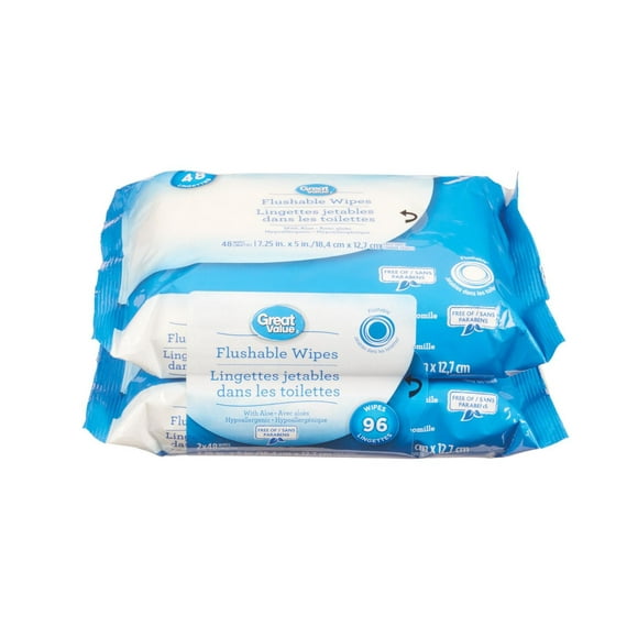 Great Value Flushable Wipes
