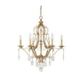thumbnail image 2 of Capital Lighting Blakely Antique Gold 6 Light Chandelier with Crystals Included, 2 of 2
