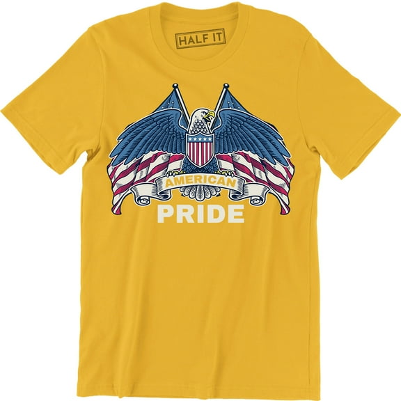 USA American Pride Flag Freedom Bald Eagle Men's Gift Tee Shirt