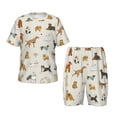 thumbnail image 1 of Cauagu Chiens Drôles pour Enfants Ensemble de Pyjamas à Manches Courtes, Ensemble de Pyjamas d'Été pour Enfants Col Rond 2 Pcs Parfait pour Petits Garçons Filles-4TG, 1 of 4