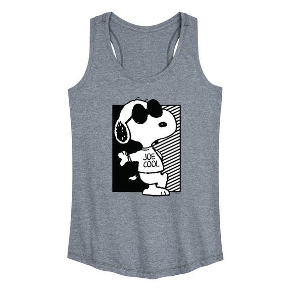 Peanuts - Snoopy Too Cool - Women's Racerback Graphic Tank