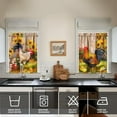 thumbnail image 4 of 3 Piece Chicken Kitchen Curtains and Valances Set for Windows Rooster Kitchen Window Curtains Over Sink Decor 27.5x36 in, 4 of 6