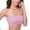 Pink, variant on Bras for Women Front Closure Corset No Wire Buckle Bra Comfortable Convenient Wirefree Push Up Solid Bras