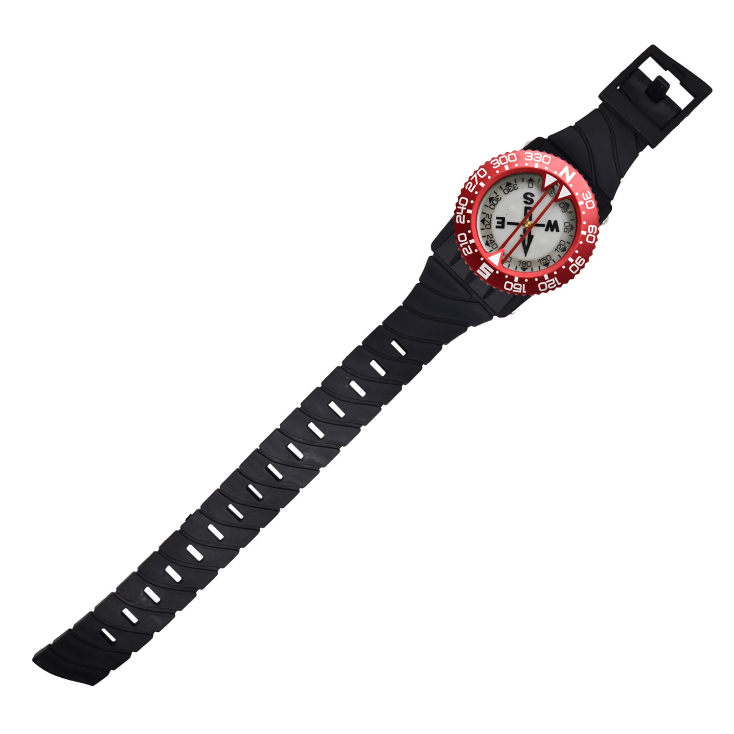 Scuba Choice Diving Deluxe Aluminum Frame Wrist Compass, Red