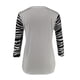 thumbnail image 5 of Puntoco - Camiseta holgada con estampado de moda para mujer, blusa de manga 3/4 de longitud media, cuello redondo, tops casuales Puntoco Puntoco-3485, 5 of 5
