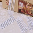 thumbnail image 3 of SPRING PARK 10Pcs/Set Metal Curtain Clip Tape Hooks Deep Pinch Goblet Pleat Prong Galvanised, 3 of 4