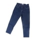 thumbnail image 3 of Pantalones de mujer hasta el tobillo de algodón elástico, pierna recta, cómodos, tiro alto, con bolsillos laterales, azul oscuro 29, 3 of 15
