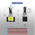thumbnail image 4 of Nilight 2PCS Yellow LED Toggle Switch 12V 30A 3 Pin SPST ON Off Heavy Duty Metal Toggle Switch with 14AWG Wire for Car Truck Boat Marine Racing Dash, 4 of 9