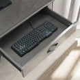 thumbnail image 5 of Leick Home Chisel & Forge Corner Computer Desk, Smoke Gray and Matte Black, 5 of 18