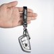thumbnail image 4 of Genuine Leather Car Keychain for Key Ring for jeep Car Key Fob Key Chain Keychain Wrangler Compass Cherokee Men and Woean,Car Key Black, 4 of 4
