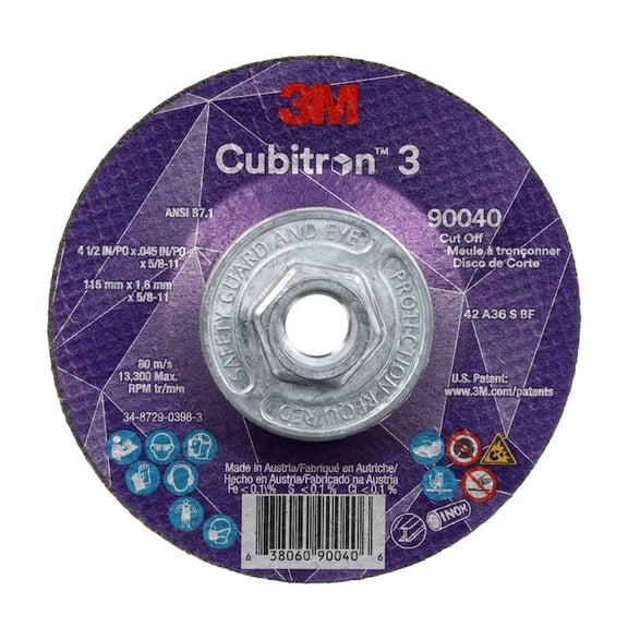 3m Cubitron Cut-Off Wheel,36 Grit 90040