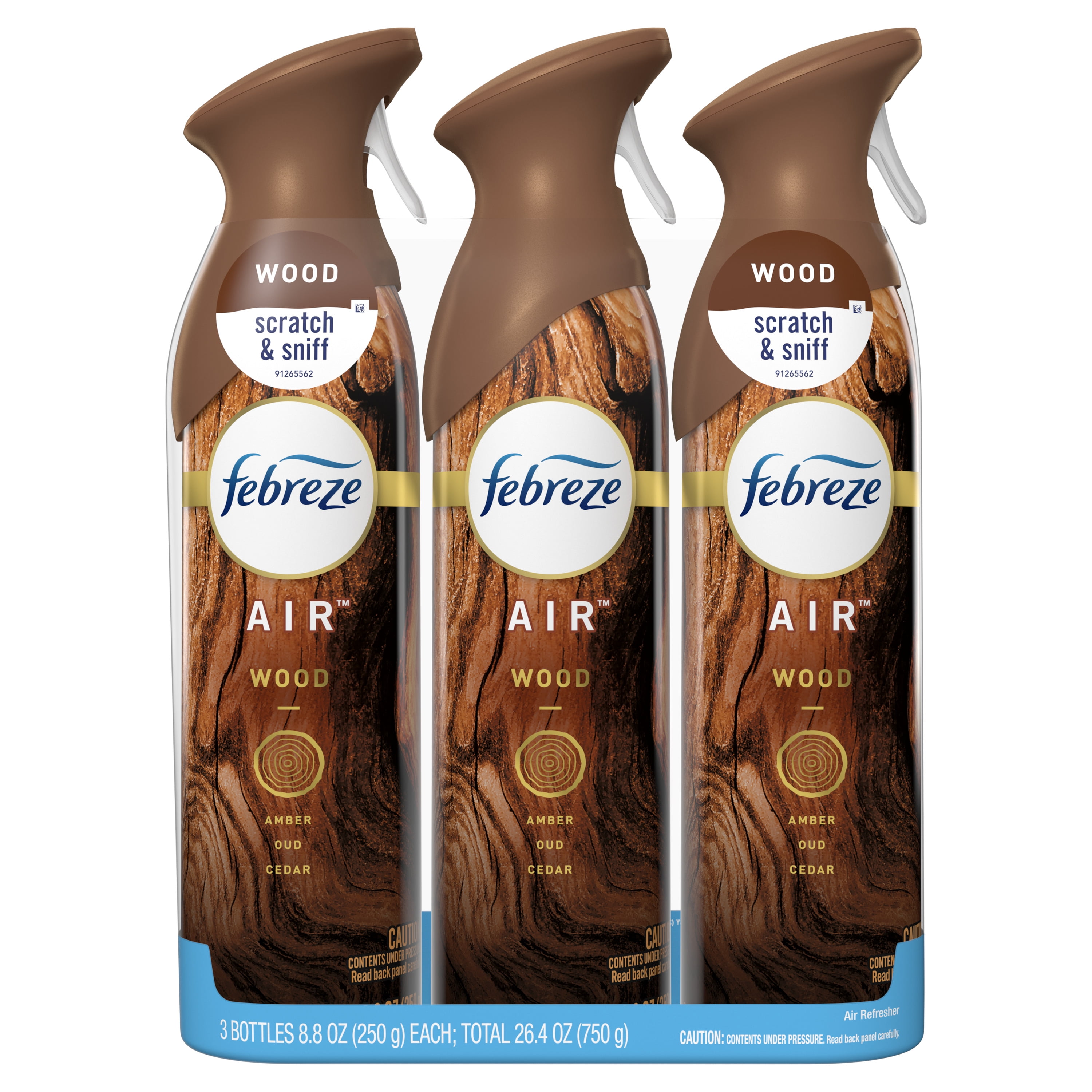 Febreze OdorEliminating Air Freshener Spray, Wood, 3 Count Walmart