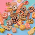 thumbnail image 3 of US 15~100 Pc Slime Bread Candy Flatbacks Resin Flat Back Scrapbooking Charms DIY (Bread, 30 Pcs), 3 of 3