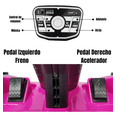 thumbnail image 3 of Montable Eléctrico The Baby Shop - go kart electrico, control remoto, 12v, luz, sonido, bluetooth Rosa -, 3 of 8