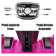 thumbnail image 3 of Montable Eléctrico The Baby Shop - go kart electrico, control remoto, 12v, luz, sonido, bluetooth Rosa -, 3 of 8