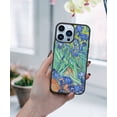 thumbnail image 5 of FINCIBO Soft Rubber Protector Cover Case for Apple iPhone 13 Pro Max 6.7" 2021 (NOT FIT Apple iPhone 13 mini 5.4" 2021/iPhone 13 Pro 6.1" 2021/iPhone 13 6.1" 2021), Irises Vincent Van Gogh, 5 of 5