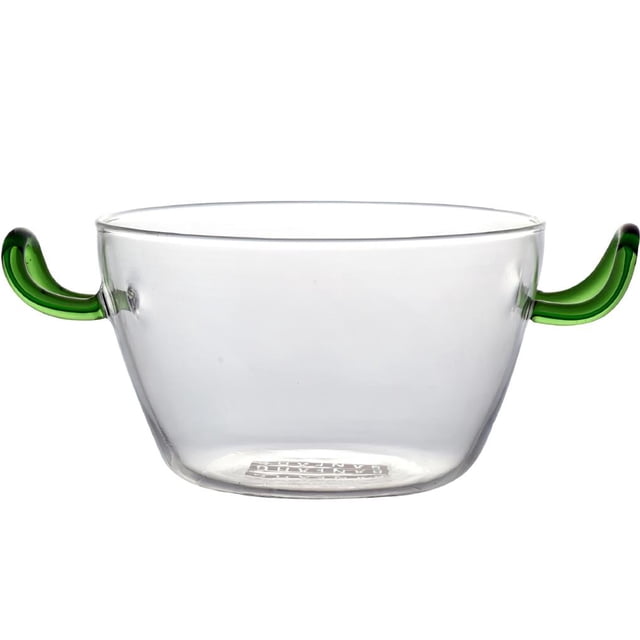 Ensaladera De Cristal Creativa, Ensaladera De Cristal Transparente Con Asa, Cuenco De Cristal Binaural Resistente Al Calor, Cuenco De Postre De Fruta Elegante Para El Hogar Eigraketly HA027914-01