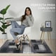 thumbnail image 4 of Sillas de Comedor Ergonomicas con Estructura de Madera Diseño Moderno Tipo Eames para Sala Oficina e Interiores Minimalistas con Soporte de Acero Set 4 Piezas Blanco, 4 of 5