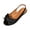 Black, variant on Bow Decor Casual Footwear, Women Slingback Flat Sandals, Wide Width Shoes for Women, Women's Bow Flat Sandals Satin Slip On Mules Comfortable Wedding Bride Dressy Shoes for Wide Feet, White 6